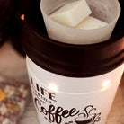 Life begins after coffee wax melt warmer 