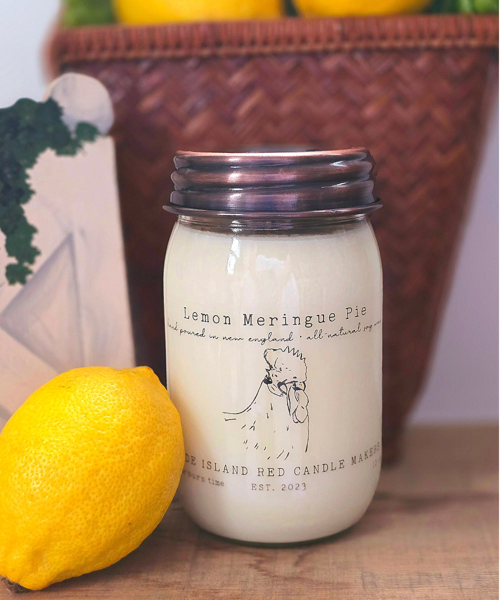 Rhode Island Red Candle Makers Lemon Meringue Pie 12 oz