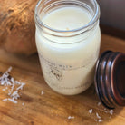 Coconut Milk Soy Wax Candle 12 oz Top Side