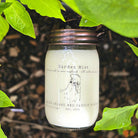 Garden Mint Soy Wax Candle 12 oz Flat Lay