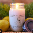 Lemon Meringue Pie Soy Wax Candle 12 oz Lit