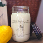 Lemon Meringue Pie Soy Wax Candle 12 oz Open