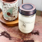 Dark Roast Soy Wax Candle 12 oz Top Side