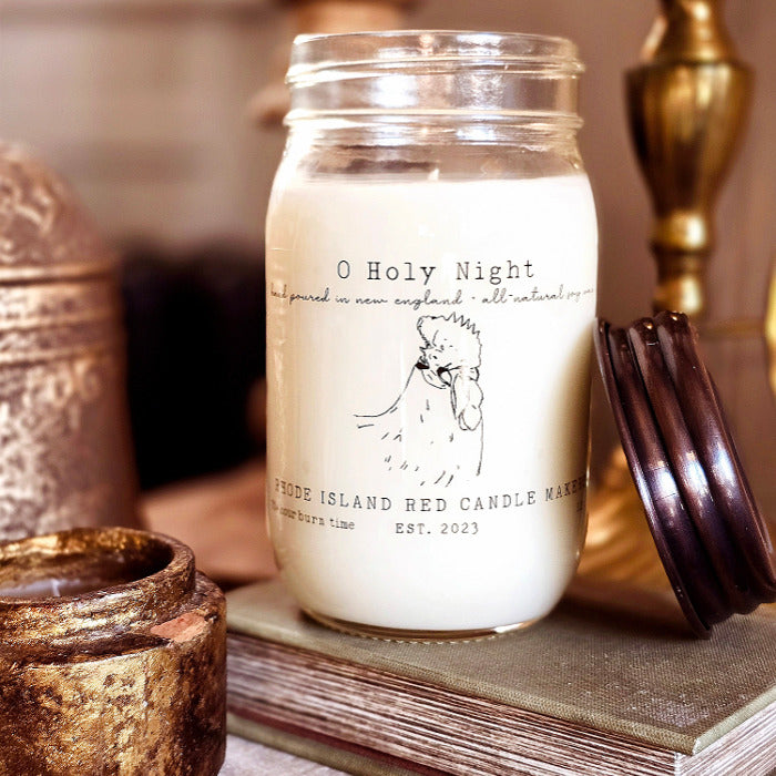 Rhode Island Red Candle Makers O Holy Night 12 oz Open