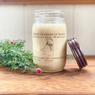 Sweet Cranberry Sauce Soy Wax Candle 12 oz Open