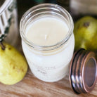 The Pear Tree Soy Wax Candle 12 oz Open Top Side