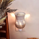 Rustic White Plug In Warmer with O Holy Night Wax Melts