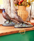 Set of 2 Vintage Ceramic Painted Pheasants 