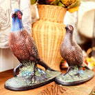 Hand Painted Ceramic Pheasants- Set of 2 Front